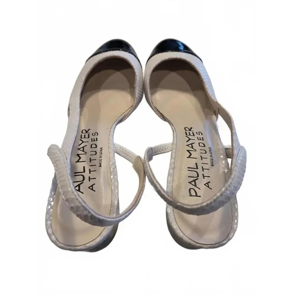 Paul Mayer‎ Attitudes Block Heel Slingback - Size 7.5 NIB (New)